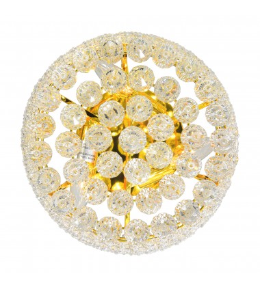 Empire 3 Light Flush Mount With Gold Finish (8001C12G) - CWI Empire 3 Light Flush Mount With Gold Finish (8001C12G) - CWI