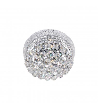  Empire 4 Light Flush Mount With Chrome Finish (8001C14C) - CWI
