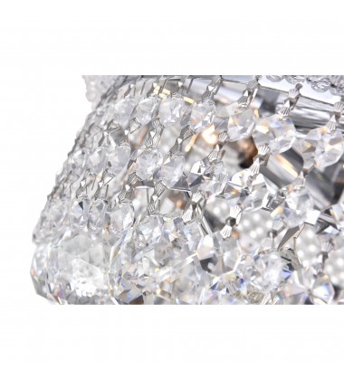  Empire 4 Light Flush Mount With Chrome Finish (8001C14C) - CWI