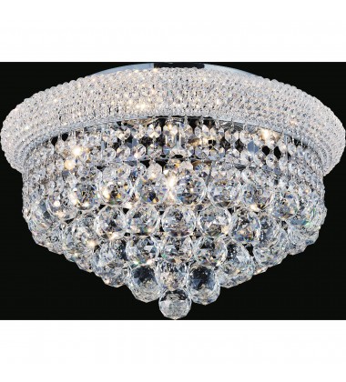 Empire 5 Light Flush Mount With Chrome Finish (8001C18C) - CWI Empire 5 Light Flush Mount With Chrome Finish (8001C18C) - CWI