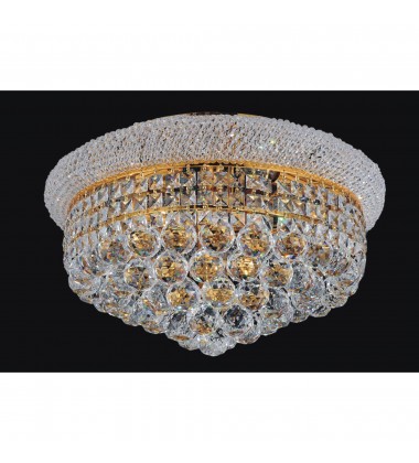  Empire 8 Light Flush Mount With Gold Finish (8001C20G) - CWI