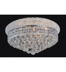  Empire 13 Light Flush Mount With Chrome Finish (8001C24C) - CWI