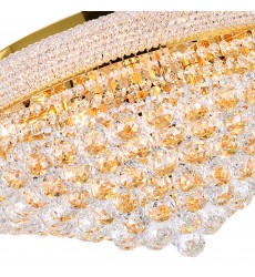  Empire 13 Light Flush Mount With Gold Finish (8001C24G) - CWI