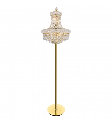  Empire 8 Light Floor Lamp With Gold Finish (8001F18G) - CWI