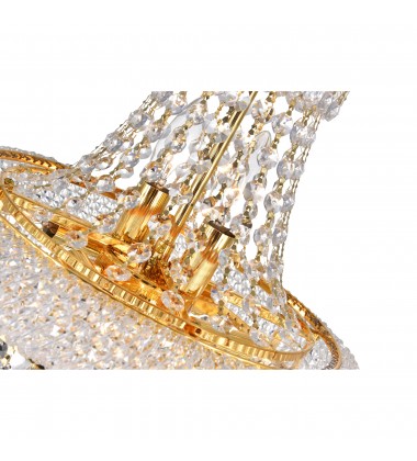 Empire 6 Light Chandelier With Gold Finish (8001P14G) - CWI Empire 6 Light Chandelier With Gold Finish (8001P14G) - CWI