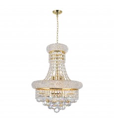  Empire 6 Light Chandelier With Gold Finish (8001P14G) - CWI
