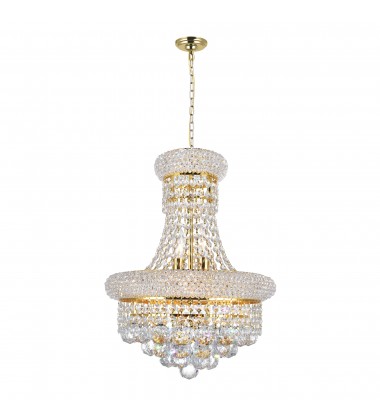 Empire 6 Light Chandelier With Gold Finish (8001P14G) - CWI Empire 6 Light Chandelier With Gold Finish (8001P14G) - CWI