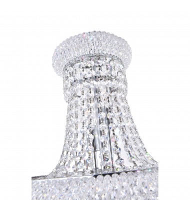  Empire 8 Light Down Chandelier With Chrome Finish (8001P18C) - CWI