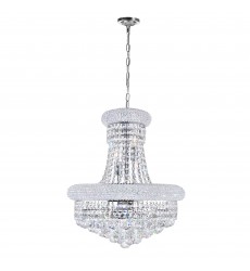  Empire 8 Light Down Chandelier With Chrome Finish (8001P18C) - CWI