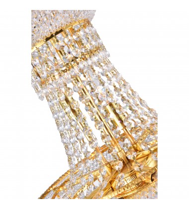 Empire 8 Light Down Chandelier With Gold Finish (8001P18G) - CWI Empire 8 Light Down Chandelier With Gold Finish (8001P18G) - CWI