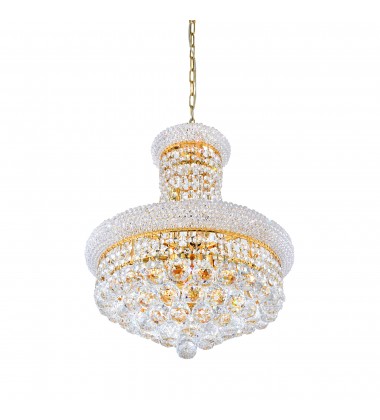 Empire 8 Light Down Chandelier With Gold Finish (8001P18G) - CWI Empire 8 Light Down Chandelier With Gold Finish (8001P18G) - CWI