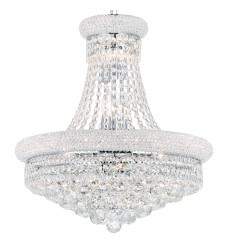  Empire 14 Light Down Chandelier With Chrome Finish (8001P20C) - CWI