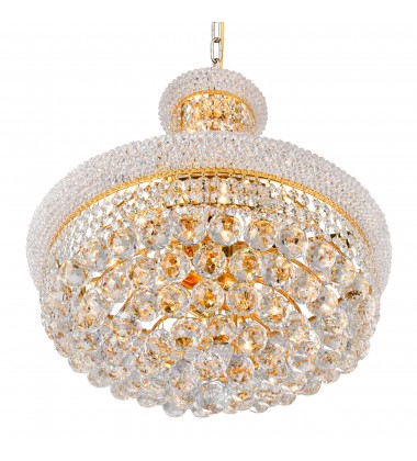  Empire 14 Light Down Chandelier With Gold Finish (8001P20G) - CWI