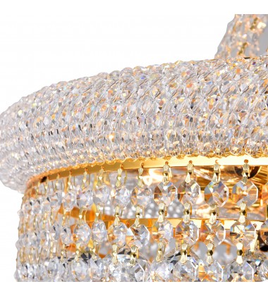  Empire 14 Light Down Chandelier With Gold Finish (8001P20G) - CWI