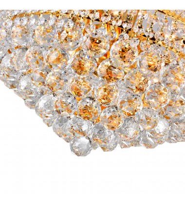  Empire 14 Light Down Chandelier With Gold Finish (8001P20G) - CWI