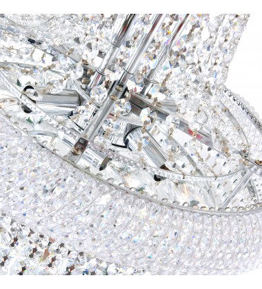 Empire 17 Light Down Chandelier With Chrome Finish (8001P24C) - CWI Empire 17 Light Down Chandelier With Chrome Finish (8001P24C) - CWI