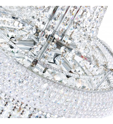 Empire 18 Light Down Chandelier With Chrome Finish (8001P28C) - CWI Empire 18 Light Down Chandelier With Chrome Finish (8001P28C) - CWI