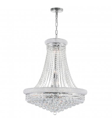 Empire 18 Light Down Chandelier With Chrome Finish (8001P28C) - CWI Empire 18 Light Down Chandelier With Chrome Finish (8001P28C) - CWI
