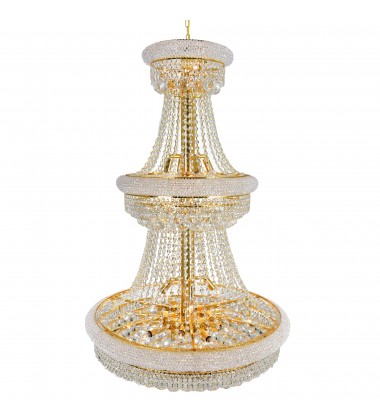  Empire 32 Light Down Chandelier With Gold Finish (8001P30G) - CWI
