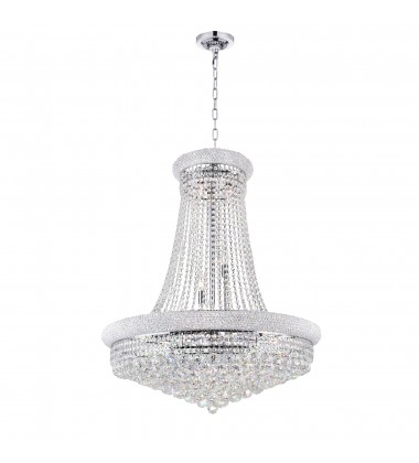 Empire 19 Light Down Chandelier With Chrome Finish (8001P32C) - CWI Empire 19 Light Down Chandelier With Chrome Finish (8001P32C) - CWI