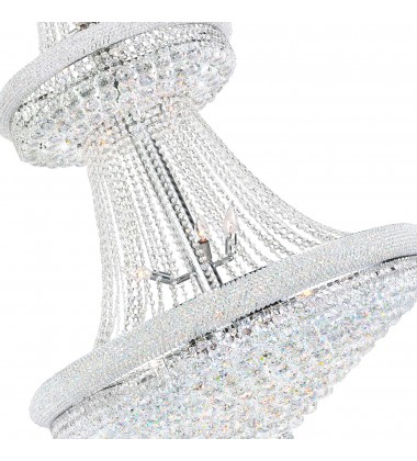 Empire 34 Light Down Chandelier With Chrome Finish (8001P36C) - CWI Empire 34 Light Down Chandelier With Chrome Finish (8001P36C) - CWI