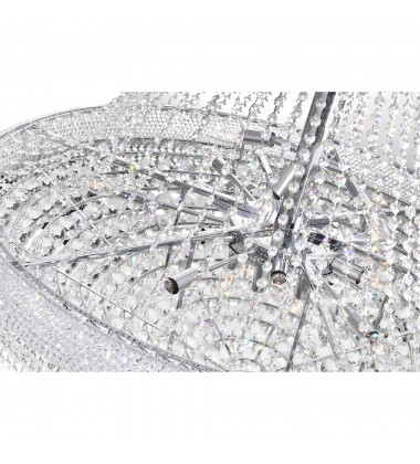  Empire 38 Light Down Chandelier With Chrome Finish (8001P42C) - CWI