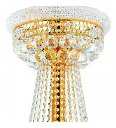Empire 38 Light Down Chandelier With Gold Finish (8001P42G) - CWI Empire 38 Light Down Chandelier With Gold Finish (8001P42G) - CWI
