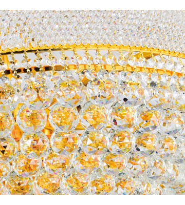 Empire 38 Light Down Chandelier With Gold Finish (8001P42G) - CWI Empire 38 Light Down Chandelier With Gold Finish (8001P42G) - CWI