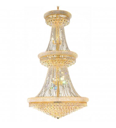 Empire 38 Light Down Chandelier With Gold Finish (8001P42G) - CWI Empire 38 Light Down Chandelier With Gold Finish (8001P42G) - CWI