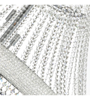  Empire 42 Light Down Chandelier With Chrome Finish (8001P50C) - CWI