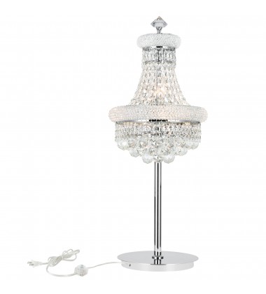  Empire 6 Light Table Lamp With Chrome Finish (8001T14C) - CWI