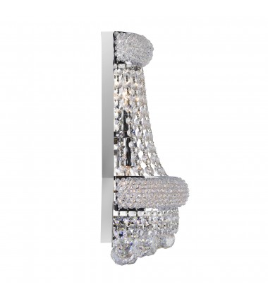 Empire 3 Light Wall Sconce With Chrome Finish (8001W12C-B) - CWI Empire 3 Light Wall Sconce With Chrome Finish (8001W12C-B) - CWI