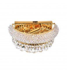  Empire 2 Light Wall Sconce With Gold Finish (8001W12G-A) - CWI