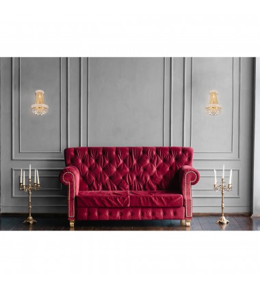 Empire 3 Light Wall Sconce With Gold Finish (8001W12G-B) - CWI Empire 3 Light Wall Sconce With Gold Finish (8001W12G-B) - CWI