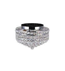  Luminous 3 Light Flush Mount With Chrome Finish (8002C12C) - CWI