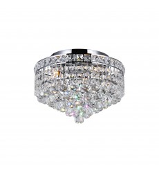  Luminous 3 Light Flush Mount With Chrome Finish (8002C12C) - CWI