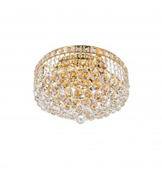  Luminous 4 Light Flush Mount With Gold Finish (8002C14G) - CWI