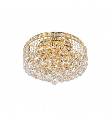  Luminous 4 Light Flush Mount With Gold Finish (8002C14G) - CWI