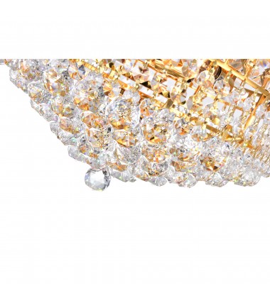  Luminous 4 Light Flush Mount With Gold Finish (8002C14G) - CWI