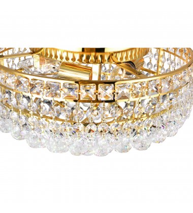  Luminous 4 Light Flush Mount With Gold Finish (8002C14G) - CWI