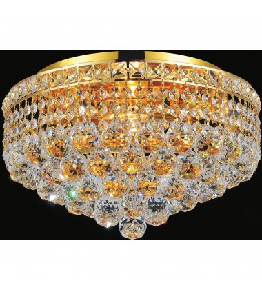  Luminous 4 Light Flush Mount With Gold Finish (8002C14G) - CWI