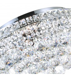 Luminous 5 Light Flush Mount With Chrome Finish (8002C16C) - CWI