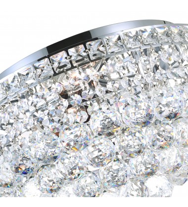  Luminous 5 Light Flush Mount With Chrome Finish (8002C16C) - CWI