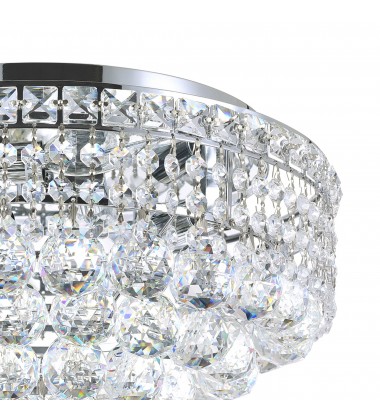  Luminous 5 Light Flush Mount With Chrome Finish (8002C16C) - CWI