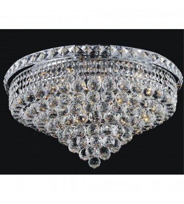  Luminous 12 Light Flush Mount With Chrome Finish (8002C24C) - CWI