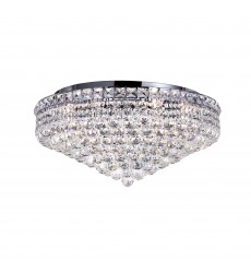  Luminous 12 Light Flush Mount With Chrome Finish (8002C24C) - CWI