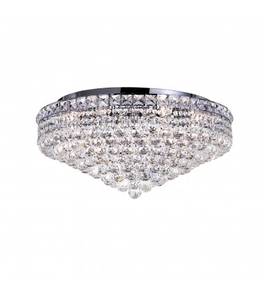  Luminous 12 Light Flush Mount With Chrome Finish (8002C24C) - CWI