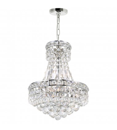  Luminous 4 Light Mini Chandelier With Chrome Finish (8002P12C) - CWI