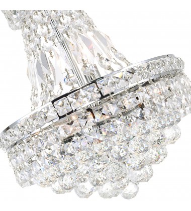  Luminous 4 Light Mini Chandelier With Chrome Finish (8002P12C) - CWI