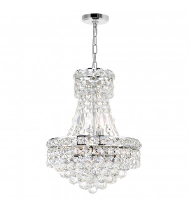  Luminous 4 Light Mini Chandelier With Chrome Finish (8002P12C) - CWI